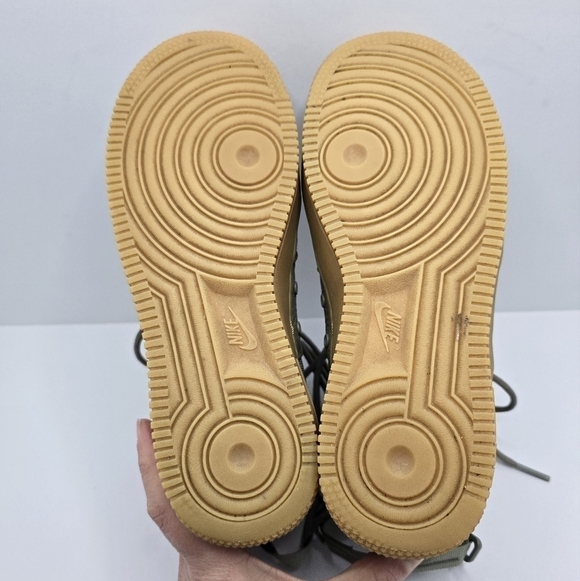 Nike | SF AF1s 'Dark Stucco' olive green gumsole hi-top sneakers | WMS 6.5 - Picture 14 of 14